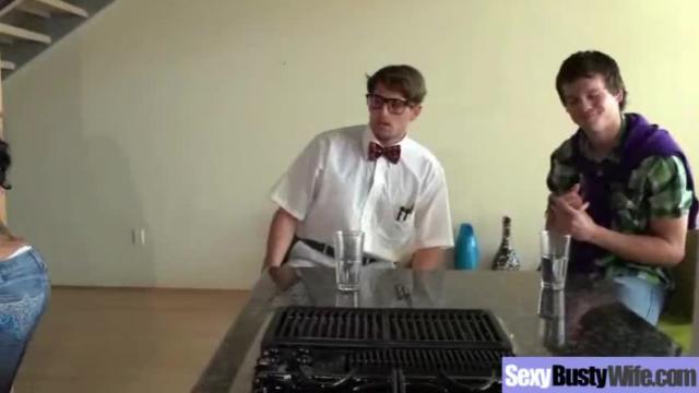 Sex scene action with hot big juggs wife clip-08